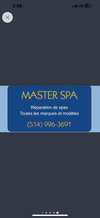 Spa or Hot tub repair 