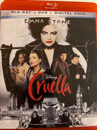 Cruella Blu-ray bilingue 15$.