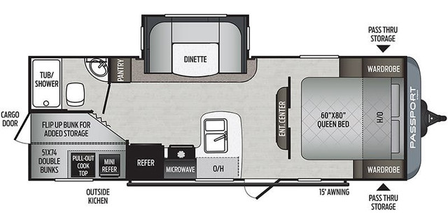 2021 Keystone Passport SL Series 240BH in Travel Trailers & Campers in Barrie - Image 2