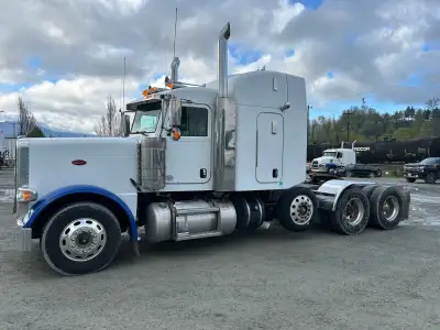 2018 Peterbilt 389/drop axle in good condition, Cummins X15 -525 Hp/1850 Torque, 18 Spd, Dana 40 Rea...