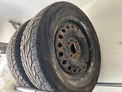 I'm selling a set of 2 Cooper tires, size 195/65R15, mounted on steel rims. (Plus 2 rims, no tire. T...