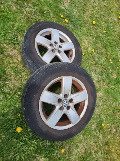 Tires and rims for Volkswagen. Set of 4