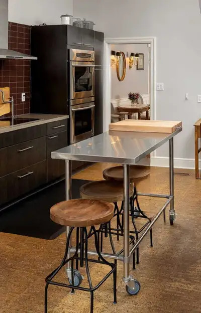 3 adjustable height countet bar stool (wood and iron), View more