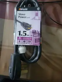 Stove/range power cord