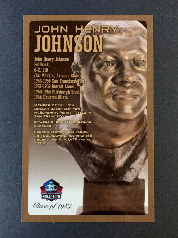 John Henry Johnson Bust Card! in Arts & Collectibles in Windsor Region