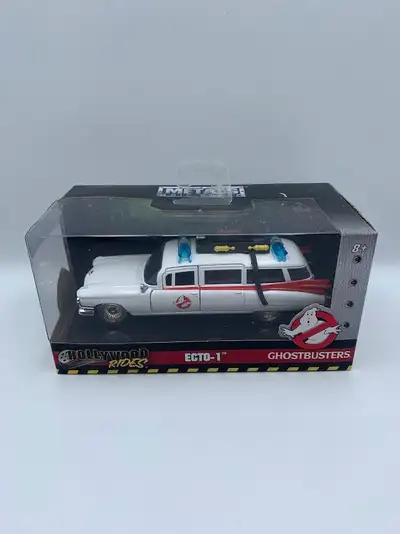 Ghostbusters ECTO-1 Diecast Car Jada Toys Hollywood Rides 1:24, View more