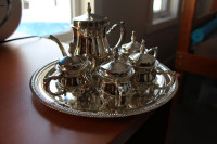 6-Piece Silver Plated Tea Servicing Set