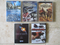 DVDs DISCOVERY CHANNEL, DOCUMENTARIES, Lot of 5, A+++ condition