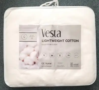 Brand New Vesta Lightwieght Cotton Duvet (Queen Size), View more