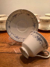 Set of 8 Vintage Bellemeade Teacups & Saucers by Minton