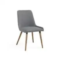 Assembled !nspire Mia Wood Grey Parson Armless Dining Chair