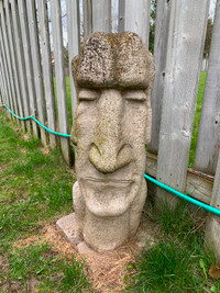 Garden statue Easter Island Head