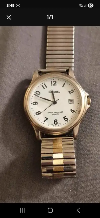 Citadel Watch need battery new band, View more