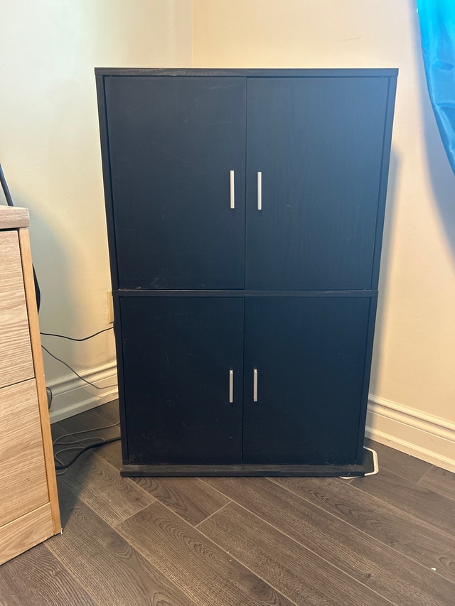 Black Shelving Unit x2 Bookcases & Shelving Units Mississauga