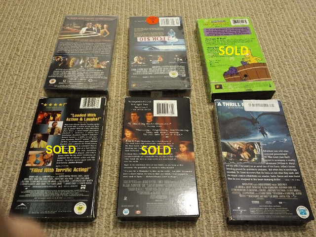 VHS MOVIES! $ 2 EACH OR TWO FOR $ 3! in Video & TV Accessories in London - Image 4