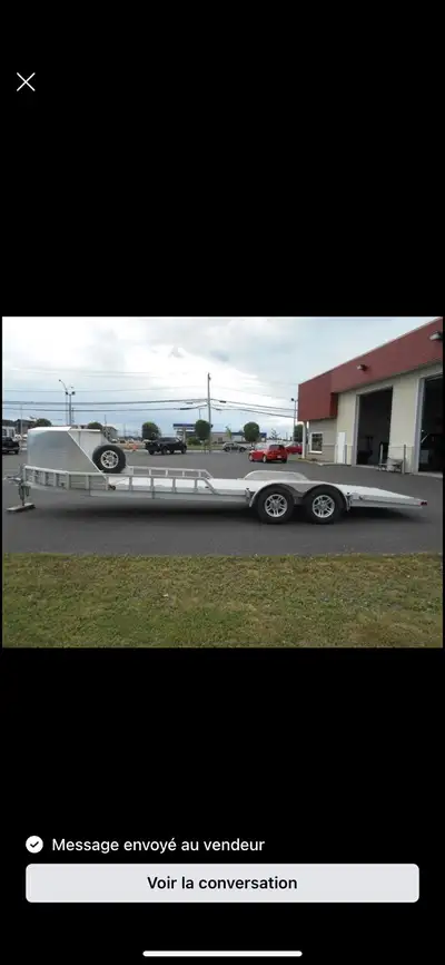 Je vends une remorque pour voiture en excellente condition, prête à transporter votre véhicule en to...