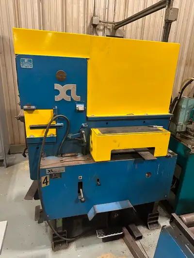 Walter Haas Machinery Ltd XL Ironworker fabrication machine for sale. Used working condition. Measur...