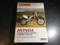 2002-2005 Honda CRF250R, CRF250X, CRF450R, CRF450X Repair Manual