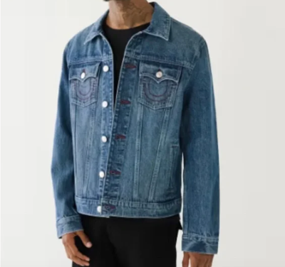 True Religion Jesse Sn Trucker Jacket Siza L, View more