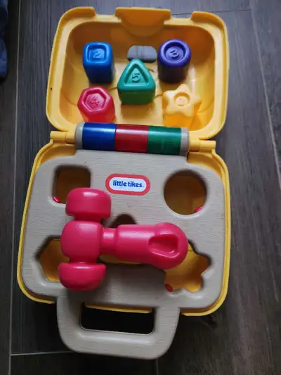 Vintage Little Tikes Shape sorter Toolbox , View more