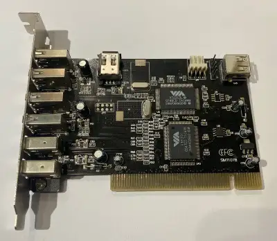 DELOCK SIMT107B / 89155 PCI 5 PORT USB 2.0 + 3 PORT 1394a FIREWI, View more