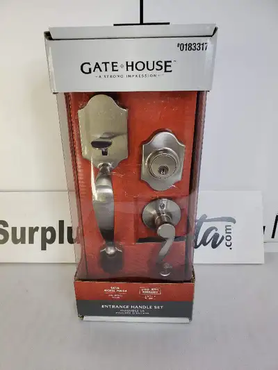 Gate House Entrance Handle Set #0183317 Satin Nickel Finish Brand new in the box. 3 Available!! **Pi...