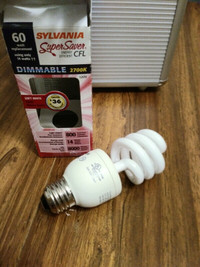 New 14W Sylvania super saver compact lights Dimmable