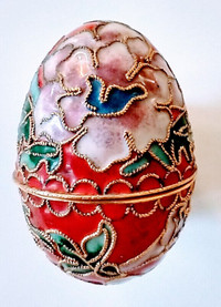 Large Cloisonné Egg which Opens