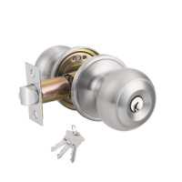 Flat Ball Knobs Keyed Alike/Entry Keyed Door Lock Knobs DL609SN