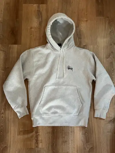 Used grey Stussy hoodie size medium M - Authentic, View more