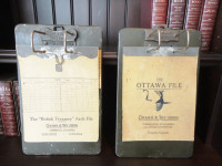 Antique Grand & Toy Clipboards Ottawa & British Treasury Files