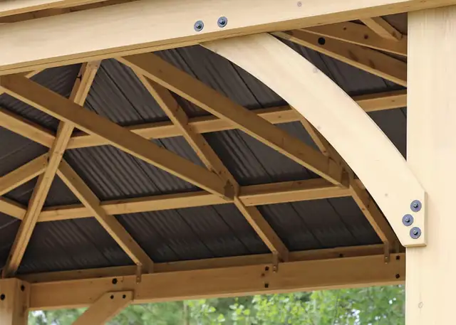 BRAND NEW IN BOX 11’ x 13’ YARDISTRY MERIDIAN GAZEBO $3300 in Patio & Garden Furniture in Windsor Region - Image 4