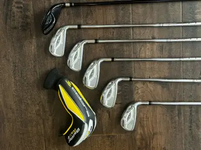 Selling a set of used Cobra Baffler Rail F golf clubs, perfect for improving your game! This set inc...