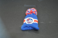 Winnipeg jets NHL HOCKEY BEANIE HAT pin button Vintage