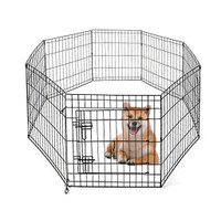 Foldable metal dog playpen 24”Hx24”w.with gate