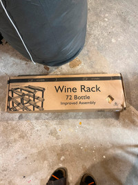 RTA Pine 72 bottle wine rack (new in packaging)
