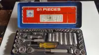 1/4 inch and 3/8 inch socket set