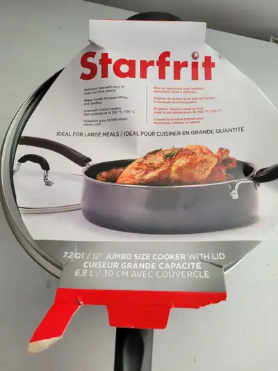 Starfrit Jumbo Cooker, Non-Stick with Lid, 5qt (Brand New), View more