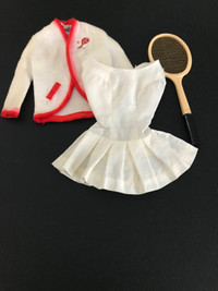 Vintage Barbie tennis outfit