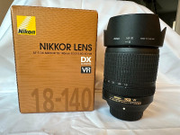 Nikon AF-S DX Nikkor 18-140mm f/3.5-5.6 ED VR  in original box +