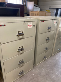(4) “ FireKing” fireproof lateral filing cabinets