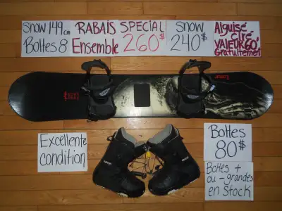 Ensembles kits snowboard planche a neige snow, View more