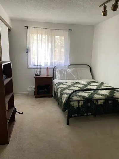 Bedroom available for a female tenant from May 1st in a quiet, well-kept townhouse shared with three...