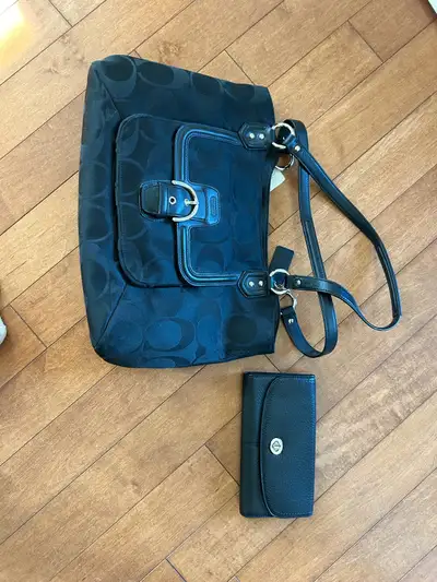 Black Coach Purse & Wallet, View more