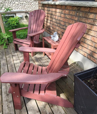 Outdoor Polywood Muskoa chair set