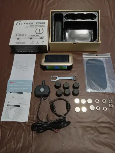 TPMS by Rohs,4-6 tires,-$180.00. Wireless Backup camera-Yakry,-$175.00. Top/Bottom mounting Brakets...