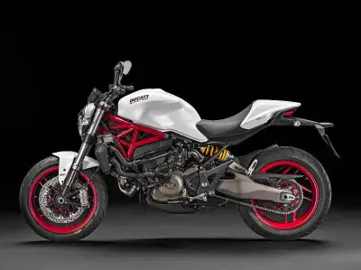 Ducati factory Original Monster All 696 796 1100 matte white pearl Left Side tank cover minor scratc...