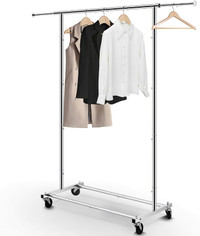 2- Commercial Garment rack rolling  and 2  manequins full body