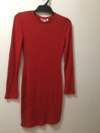 Lovely long sleeve red dress, size small