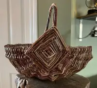 Antique Bent Willow Basket
